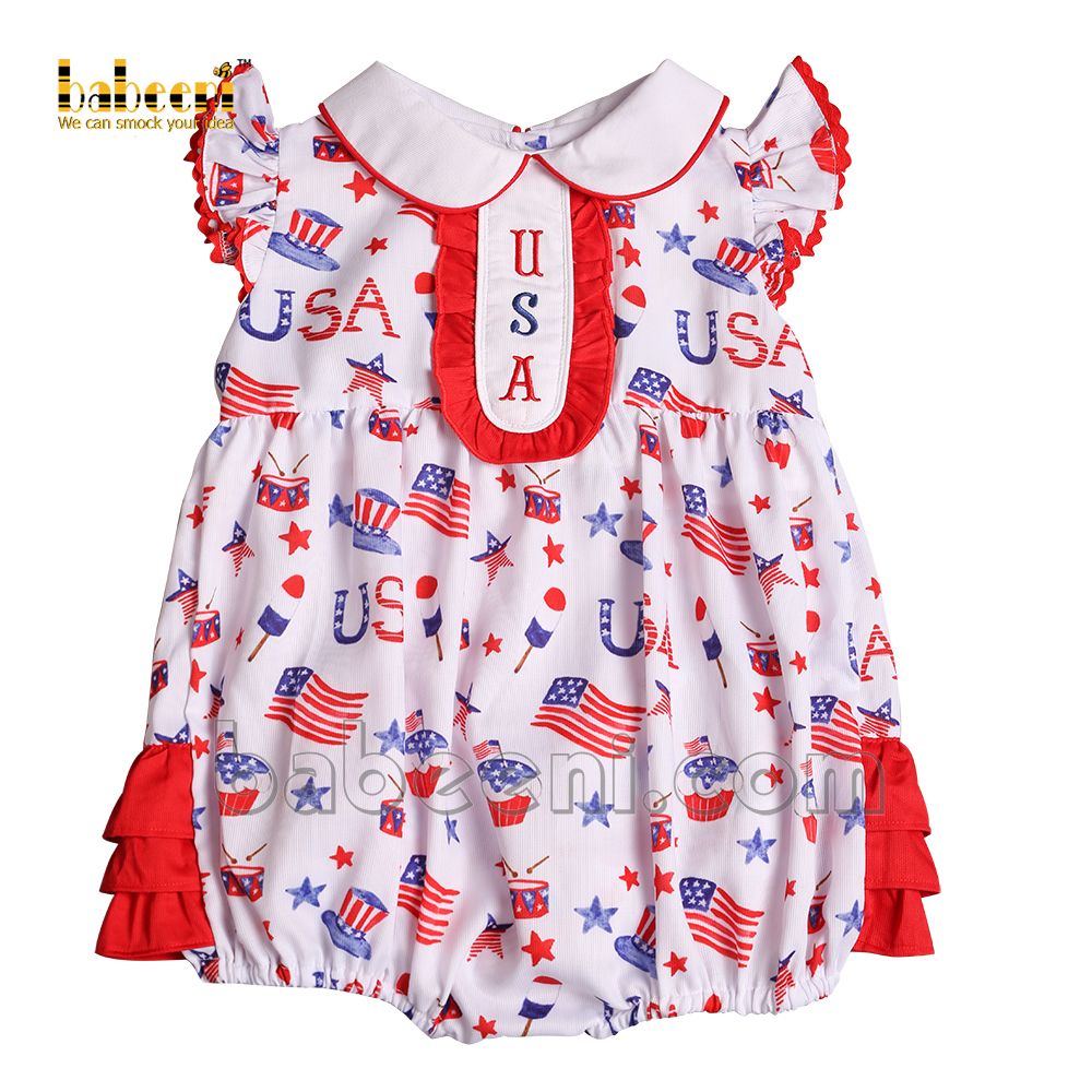 Cute Independent ruffle bubble for little girls - DR 3052